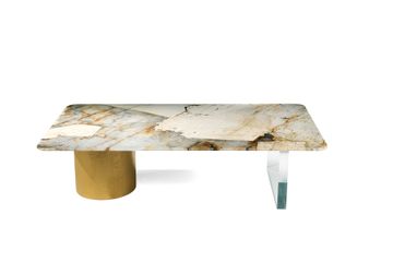 PLAYGROUND, Modern coffee table with plexiglass element by Zanaboni - view 2