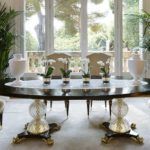 Dining table in ebony and marble signed by ZANABONI by Zanaboni - view 5