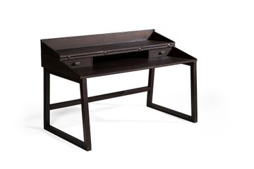 Modern concealed secretary desk in mocha color by Zanaboni - view 2
