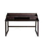 Modern concealed secretary desk in mocha color by Zanaboni - view 4