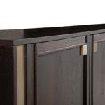 Sideboard In heat-treated oak with champagne-finish brass details by Zanaboni - view 4