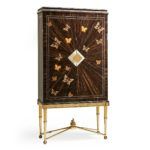 cabinet inlaid with butterflies and precious materials by Zanaboni - view 4