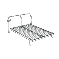 Nagori Bed by Zanotta - view 3