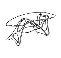 Arabesco CM Coffee Table by Zanotta - view 3