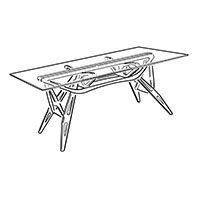 Reale Table by Zanotta - view 5