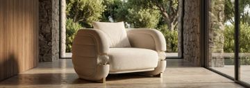 Opheline Modern Single Armchair by ZEBRANO - view 8