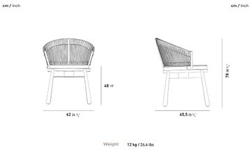 Turtle Chair Teak Legs by YAAZ - view 4
