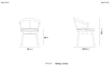 Turtle S Chair Teak Legs by YAAZ - view 2