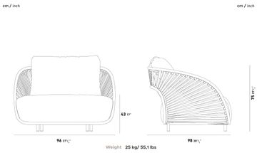 Barla Armchair by YAAZ - view 4