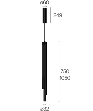 Cosima tripla Pendant by ZAVA - view 2