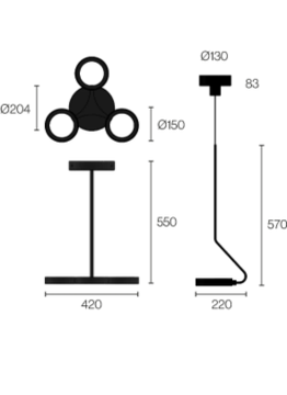 Meta suspension Pendant by ZAVA - view 6