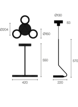 Meta suspension Pendant by ZAVA - view 5