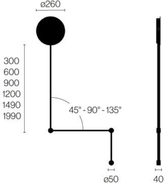 Dot to dot Wall light by ZAVA - view 5