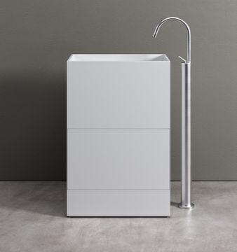 iCUBE XL CESTONE LAVABO DA TERRA FREESTANDING by Acquapazza - view 2