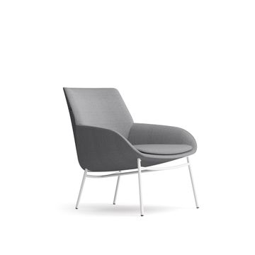Noom 10 with white metal legs by ACTIU