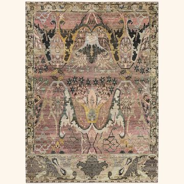Pink Alchemy Traditional Wool Rug - 8'8" x 11'11" by Abchome