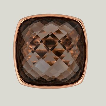 Italian Smokey Quartz Cocktail Ring by Abchome