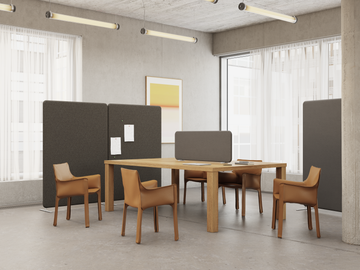 Softline Mobile Desk Screen by Abstracta - view 6