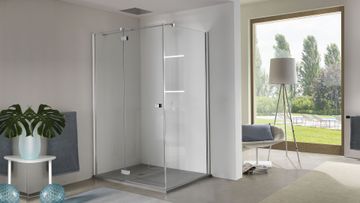 AZURE-Pivot door with fixed element by INDA® - view 2