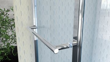 Adjustable bathscreen with towel holder by INDA® - view 2
