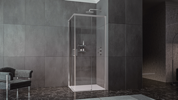 CLAIRE NP-Left panel with sliding door by INDA® - view 2