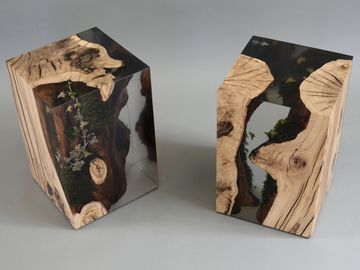 STUMP Stool - Oak by Alcarol - view 2