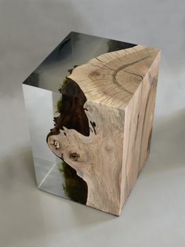 STUMP Stool - Walnut by Alcarol - view 2