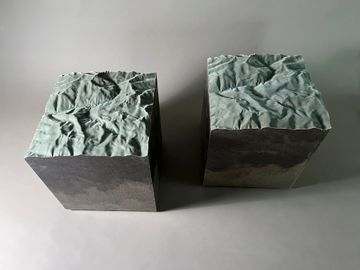 Velvet HORIZONS Pouf by Alcarol - view 6