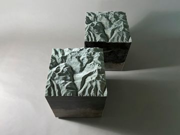 Velvet HORIZONS Pouf by Alcarol - view 3