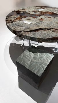 Velvet HORIZONS Pouf by Alcarol - view 7