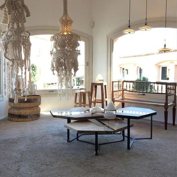 CRYSTAL Wood Trio Low Tables by Alcarol - view 2
