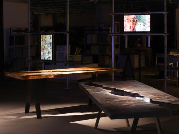 Moon Table - Steel Legs Edition by Alcarol - view 5