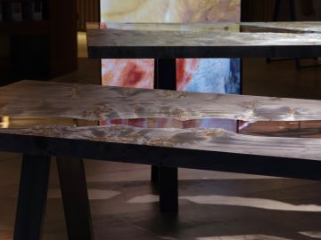 Moon Table - Steel Legs Edition by Alcarol - view 7