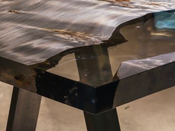 Moon Table - Steel Legs Edition by Alcarol - view 4