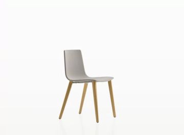 Slim chair wood soft L by Alias - view 2