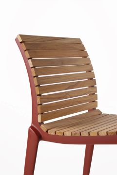Tech wood chair by Alias - view 3