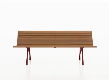 Tech wood bench by Alias
