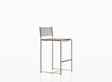 Green pvc stool by Alias