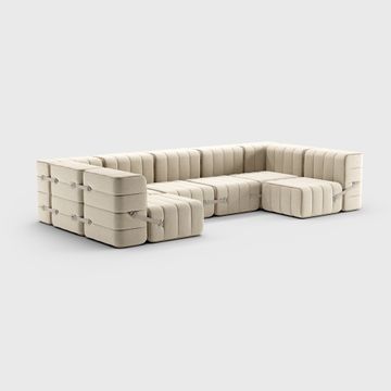 Modular lounge sofa in Jet fabric - 15 sofa modules by Ambivalenz - view 3
