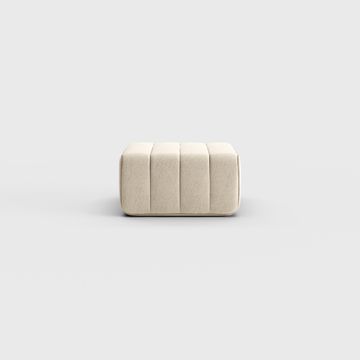 Stool for modular sofa - single sofa module in Jet fabric by Ambivalenz - view 4