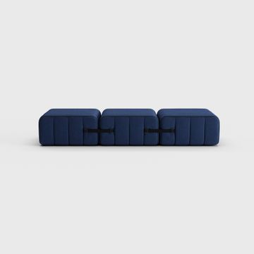 Oneseater Modular Sofa in Jet Fabric - 3 Sofa Modules by Ambivalenz - view 4