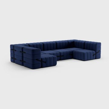 Modular lounge sofa in Jet fabric - 15 sofa modules by Ambivalenz