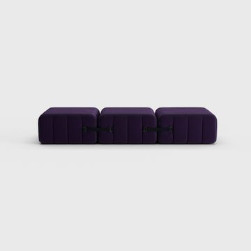 Oneseater Modular Sofa in Jet Fabric - 3 Sofa Modules by Ambivalenz - view 6