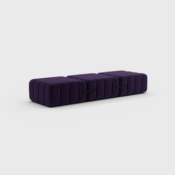 Oneseater Modular Sofa in Jet Fabric - 3 Sofa Modules by Ambivalenz - view 7