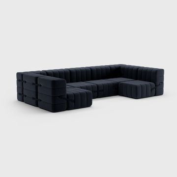 Modular lounge sofa in Jet fabric - 15 sofa modules by Ambivalenz - view 9