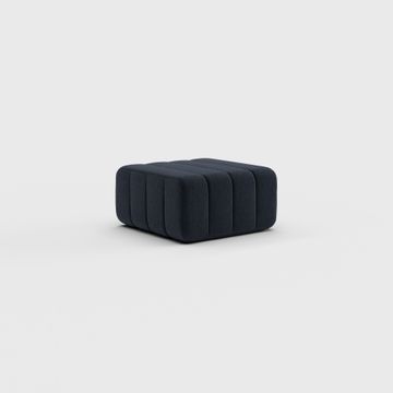 Stool for modular sofa - single sofa module in Jet fabric by Ambivalenz - view 8