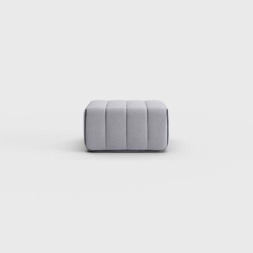 Stool for modular sofa - single sofa module in Jet fabric by Ambivalenz - view 7