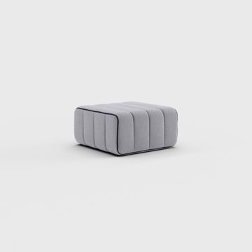 Stool for modular sofa - single sofa module in Jet fabric by Ambivalenz - view 6