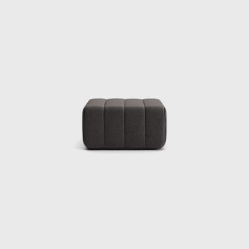 Stool for modular sofa - single sofa module in Jet fabric by Ambivalenz - view 2