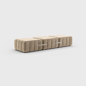 1-Seater Modular Sofa in Barcelona Fabric - 3 Sofa Modules by Ambivalenz - view 2